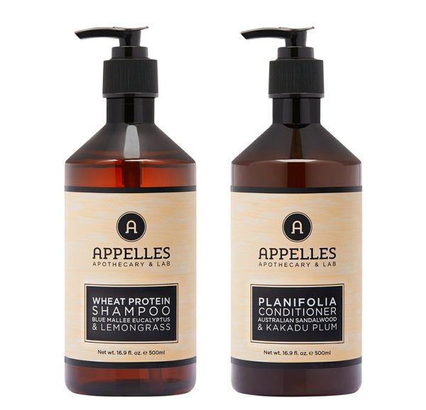 Set dầu gội xả Appelles Wheat Protein Shampoo và Planifolia Conditioner  Chai 500ml