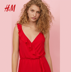 Váy đỏ H&M size M