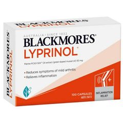 Viên uống hỗ trợ giảm đau xương khớp Blackmores Lyprinol của Úc 100 viên