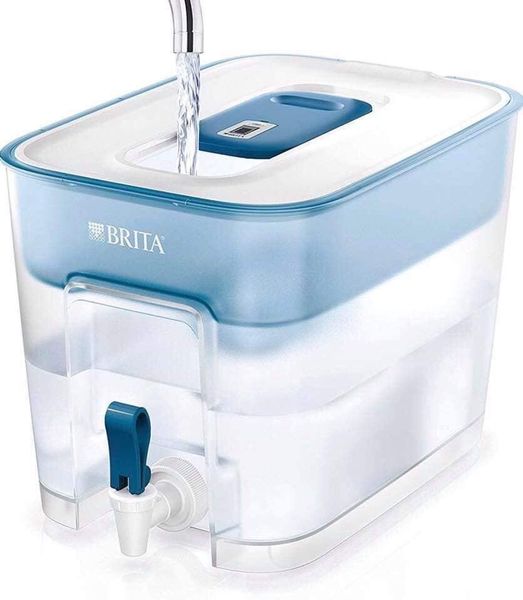 Bình lọc nước Brita 8.2L kèm 1 lõi lọc ( Vỏ hộp carton bên ngoài bị rách do quá trình vận chuyển, bình bên trong vẫn nguyên ven NEW 100%)