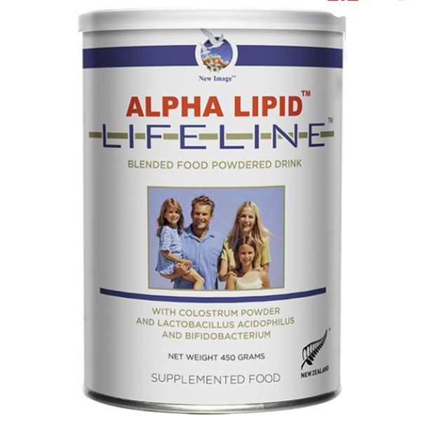 Sữa non hỗ trợ tăng cường sức khỏe Lifeline Alpha Lipid của Úc 450g