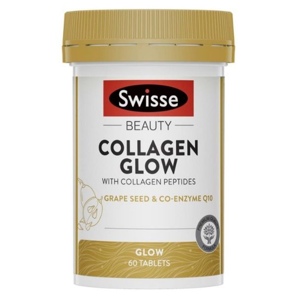 Viên uống hỗ trợ đẹp da Swisse Beauty Collagen Glow của Úc 60 viên