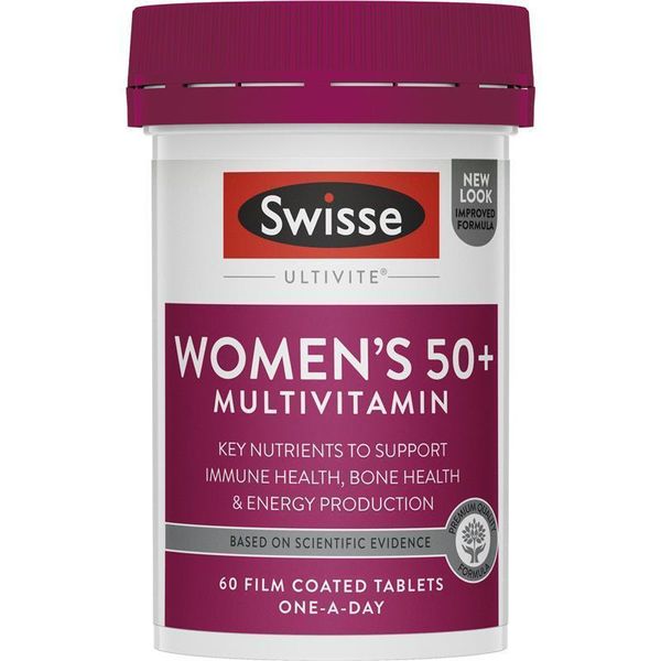 Vitamin tổng hợp cho nữ trên 50 tuổi Swisse Ultivite Women's 50+ của Úc - lọ 60 viên