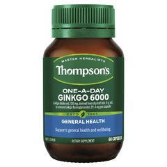 Viên uống hoạt huyết dưỡng não Thompson's One A Day Ginkgo 6000mg của Úc 60 viên