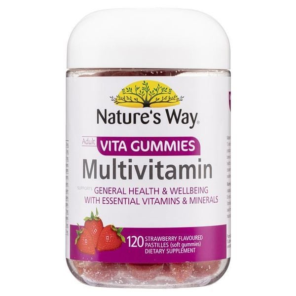 Kẹo dẻo bổ sung vitamin tổng hợp cho người lớn Nature's Way Adult Vita Gummies Multivitamin của Úc 120 viên
