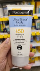 Kem chống nắng Neutrogena Ultra Sheer Body SPF 50+ 85ml