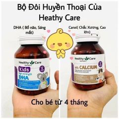 Healthy Care - Combo Canxi Milk + DHA Cho Bé Từ 4 Tháng