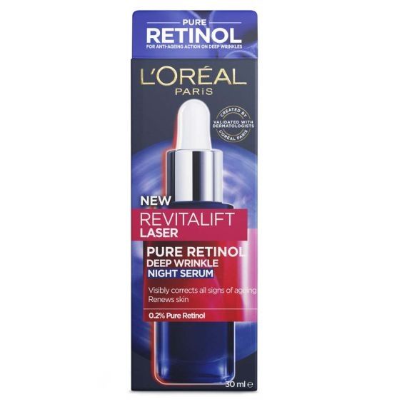 Serum Ban Đêm Chống Lão Hóa, Cấp Ẩm L'Oreal Paris Revitalift Laser Pure Retinol Night Serum 30ml