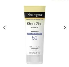 Kem chống nắng cho da nhạy cảm Neutrogena Sheer Zinc Mineral Sunscreen SPF50 88ml