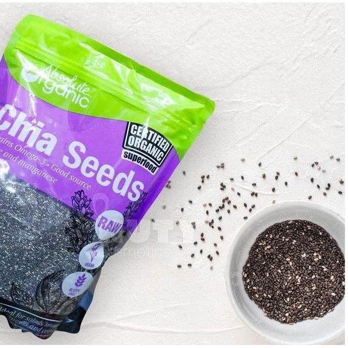 Absolute Organic Black Chia Seeds - Hạt Chia Gói 1kg