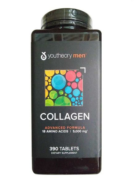 Viên uống collagen cho nam Youtheory Men Collagen Type 1, 2 & 3 của Mỹ 390 viên