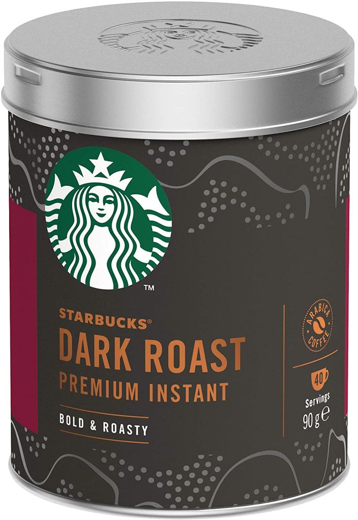 Cà phê hòa tan rang đậm STARBUCKS Dark Roast 90g