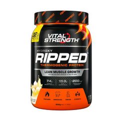 Vital Strength Ripped Thermogenic Protein - Bột protein tăng cơ Vị vani Lọ 600g