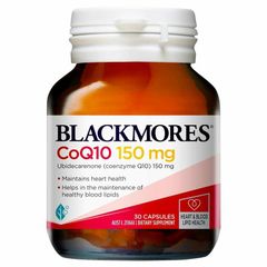 Viên uống hỗ trợ hệ tim mạch Blackmores CoQ10 150mg của Úc 30 viên