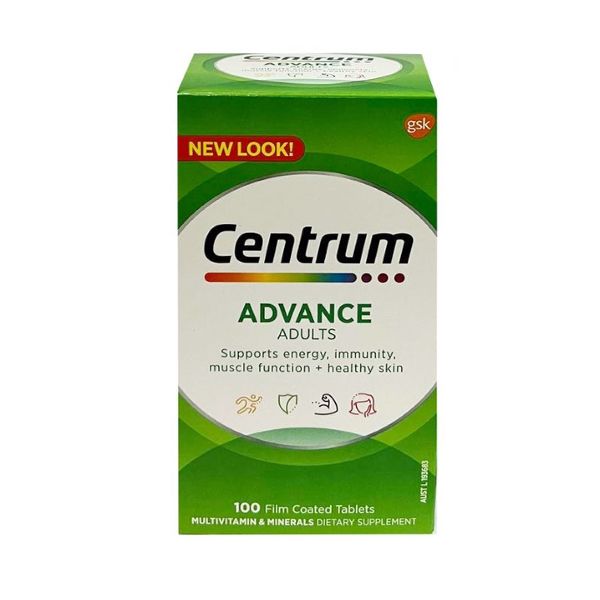 Centrum Advance For Adults - Vitamin Tổng Hợp Cho Người Dưới 50 Tuổi Lọ 100 Viên