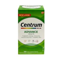 Centrum Advance For Adults - Vitamin Tổng Hợp Cho Người Dưới 50 Tuổi Lọ 100 Viên