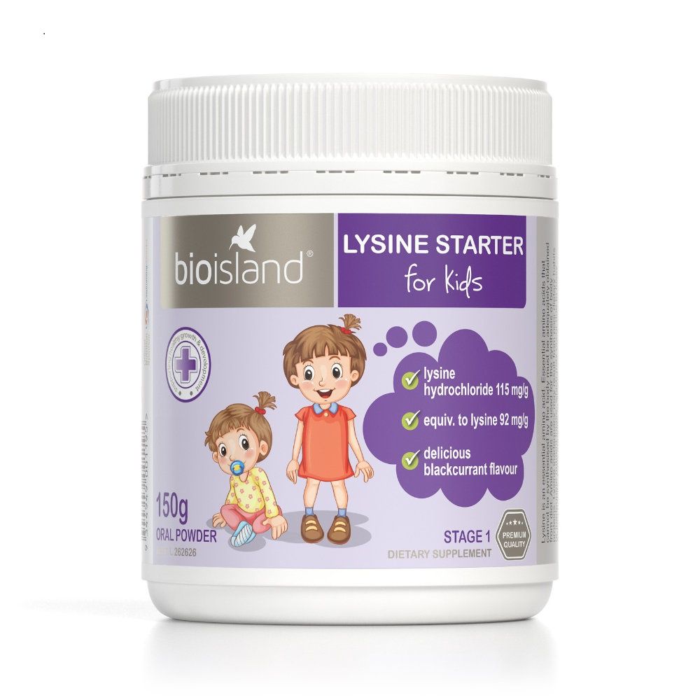 Bio Island Lysine Starter for Kids - Bột Lysine Lọ 150g