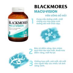 Viên uống hỗ trợ bổ mắt Blackmores Macu-Vision của Úc 125 viên