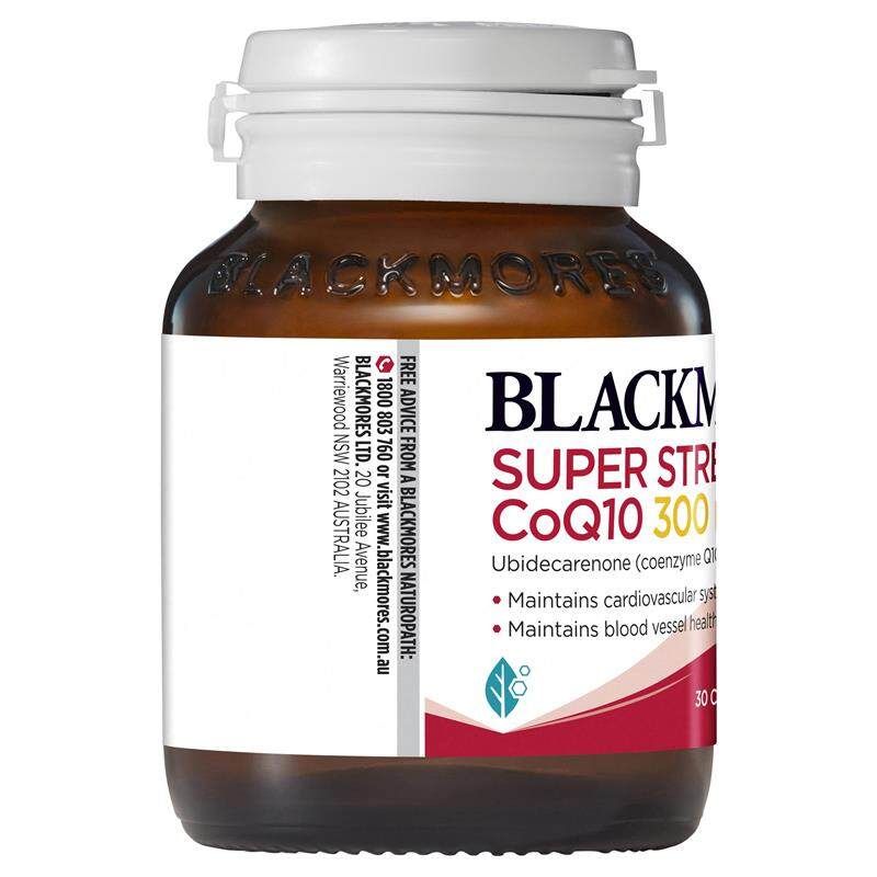 Viên uống hỗ trợ tim mạch Blackmores Super Strength CoQ10 300mg của Úc 30 viên