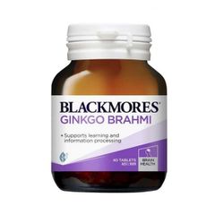 Hoạt huyết dưỡng não Blackmores Ginkgo Brahmi của Úc 40 viên