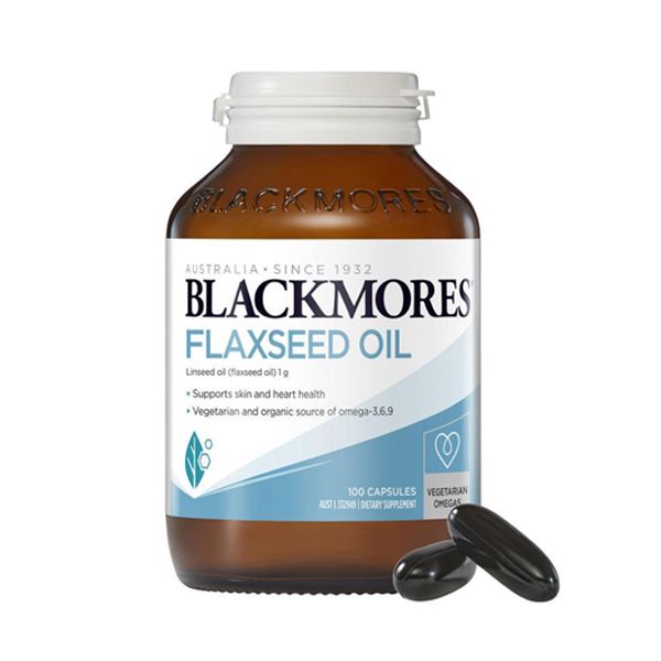 Dầu hạt lanh Blackmores Flaxseed Oil 1000mg của Úc 100 viên