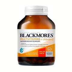 Vitamin tổng hợp hỗ trợ chống oxy hóa Blackmores Multivitamins + Antioxidants Sustained Release của Úc 180 viên