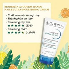 Kem Dưỡng Da Tay Bioderma Atoderm Mains & Ongles Của Pháp Tuýp 50ml