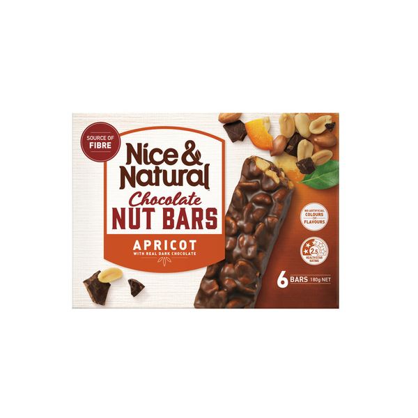 Thanh bánh Hạt tổng hợp Protein Nuts Bars Apricot- hộp 6 thanh