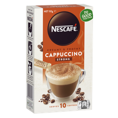 Nescafe Cappuccino Strong - Cafe Pha Sẵn Hộp 10 gói