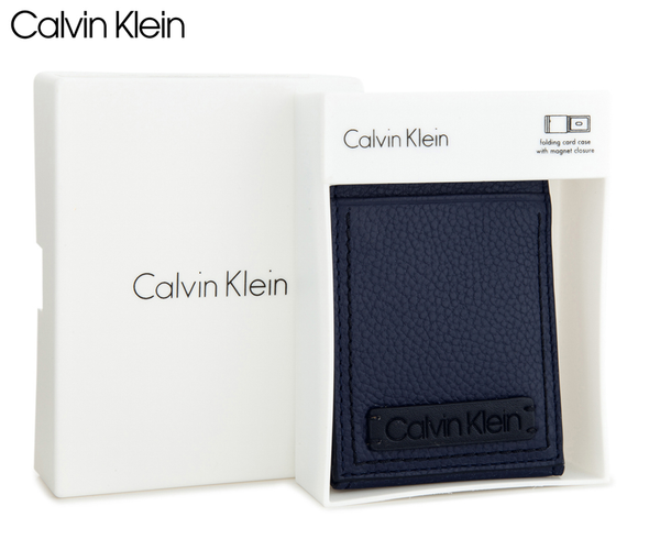 Ví nam đựng card hiệu Calvin Klein màu xanh