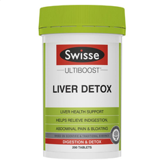 Viên uống hỗ trợ thải độc gan Swisse Ultiboost Liver Detox của Úc 200 viên