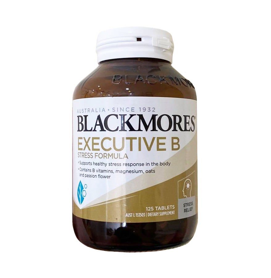 Viên uống hỗ trợ giảm stress Blackmores Executive B Stress Formula của Úc 125 viên