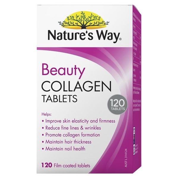 Viên uống hỗ trợ đẹp da Nature's Way Beauty Collagen Tablet của Úc 120 viên