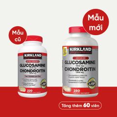 Viên Uống bổ khớp Kirkland Glucosamine 1500mg & Chondroitin 1200mg lọ 280 viên
