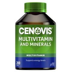 Viên uống bổ sung vitamin tổng hợp Cenovis Multivitamin & Minerals của Úc 200 viên