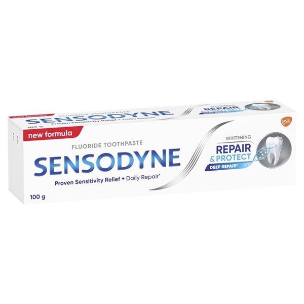 Kem đánh răng Sensodyne Úc Whitening Repair & Protect tuýp 100g