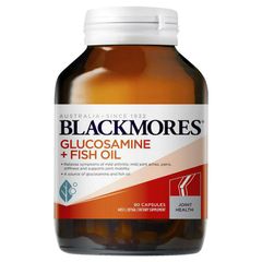 Viên uống hỗ trợ bổ khớp và dầu cá Blackmores Glucosamine + Fish Oil của Úc 90 viên