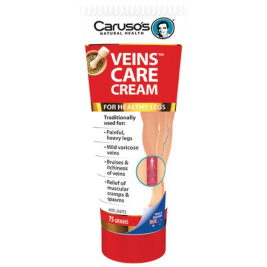 Kem bôi hỗ trợ cải thiện suy giãn tĩnh mạch Caruso's Veins Care Cream của Úc 75g