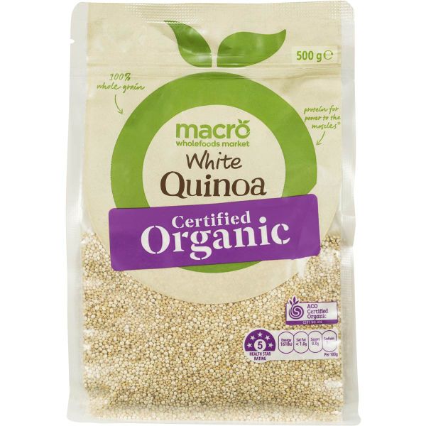 Macro White Quinoa - Hạt Diêm Mạch Trắng Gói 500g