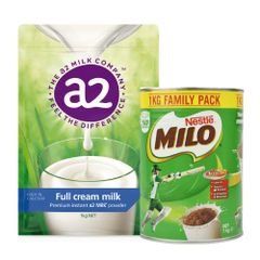 COMBO MILO & SỮA A2 NGUYÊN KEM (GÓI 1KG)