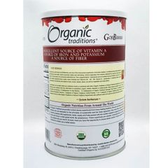 Hạt kỷ tử hữu cơ sấy khô Organic Traditions Goji Berries của Mỹ hộp 454g