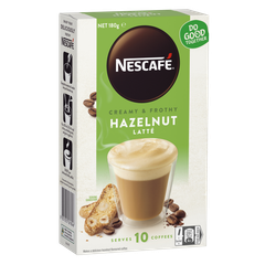Nescafe Hazelnut Latte - Cafe Pha Sẵn Hộp 10 Gói - Mua 3 hộp -> 150k/ hộp