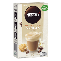 Nescafe Vanilla Latte - Cafe Pha Sẵn Hộp 10 Gói - Mua 3 hộp -> 150k/ hộp