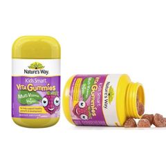 Kẹo dẻo bổ sung vitamin tổng hợp và rau củ cho bé Nature's Way Kids Smart Vita Gummies Multi-Vitamin + Vegies của Úc 60 viên