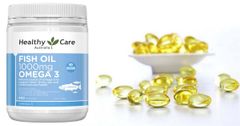 Dầu cá Omega 3 Healthy Care Fish Oil Omega-3 1000mg của Úc 400 viên