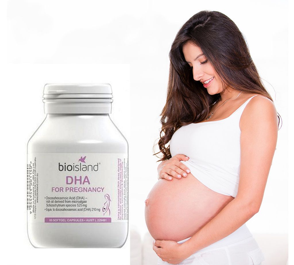 Viên uống bổ sung DHA cho bà bầu Bio Island DHA For Pregnancy của Úc 60 viên