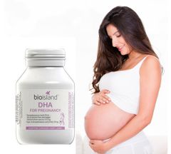 Viên uống bổ sung DHA cho bà bầu Bio Island DHA For Pregnancy của Úc 60 viên