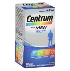 Centrum For Men 50+ Vitamin Tổng Hợp Cho Nam Giới Trên 50 Tuổi Lọ 90 Viên