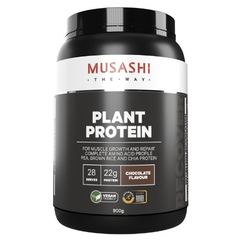 Bột Protein Musashi Plant Protein thực vật Vị SOCOLA lọ 900g
