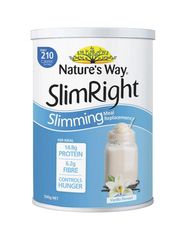 Bột dinh dưỡng hỗ trợ giảm cân vị vani Nature's Way Slim Right của Úc 500g